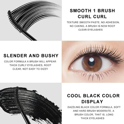 VERONNI 3D Waterproof Mascara No Clumping Easy to Apply & Smudge-Proof Voluminous Mascara Long-Lasting Eye Makeup Cosmetics