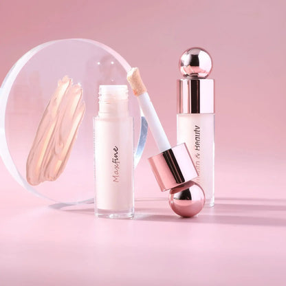 Maxfine Matte Face Concealer Foundation Professional Long-lasting Coverage Concealing Liquid Foundation Cream for Face Makeup Cosmetics