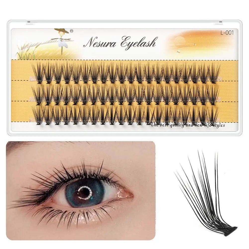 New 60 Clusters L Curl Mink False Eyelash Lashtray for Makeup 10D/20D Individual  Eyelashes Extensions  Handmade