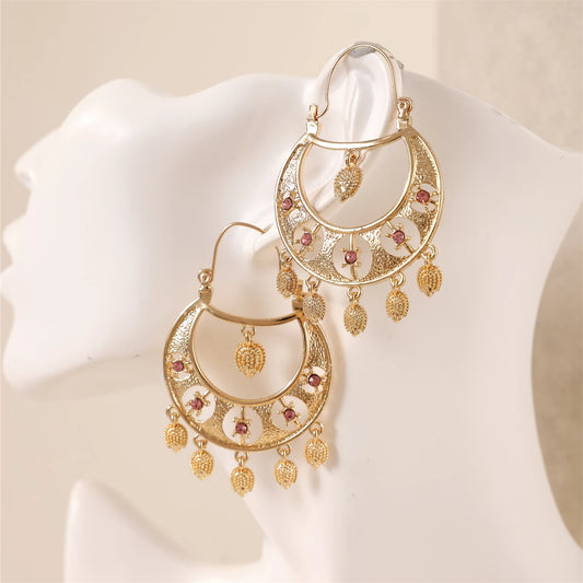 Fashion Golden Drop Earrings for Women Fashion Hedgehog Shape Banquet Jewelry French Hook Dangle Earring Drop