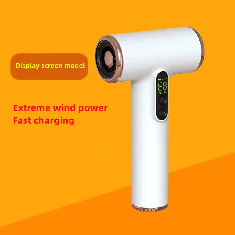 HAOYUNMA New Wireless Hair Dryer 30000 RPM High Wind Speed Dry Cool Hot Air Children's Home Dormitory Travel USB Charging Hair Dryer