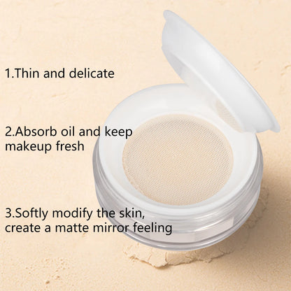 Makeup Loose Powder Transparent Natural Face Finishing Powder Professional Oil-control Waterproof Matte Setting Powder