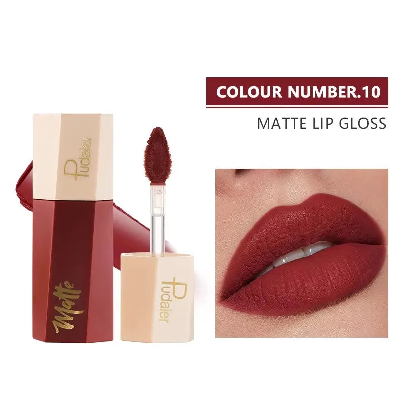 Matte Lip Gloss Long-lasting Waterproof Non-stick Cup Lip Glaze Sexy Waterproof Liquid Lipstick Lip Makeup.