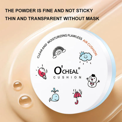 OCHEAL Whitening CC Air Cushion BB Cream Liquid Foundation Cream for Makeup Concealer Cushion for Face Make Up Cushion Compact
