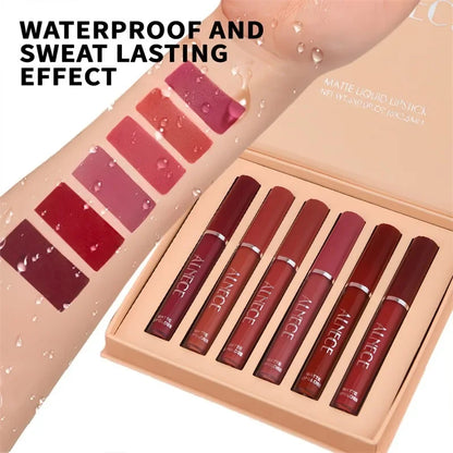 Combination Lipstick Set Makeup for Women Waterproof Long Lasting Cosmetics Matte Velvet Nude Color Lipstick Makeup Gift Box