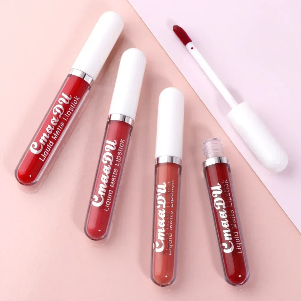 CmaaDU Lipstick Waterproof Long lasting Make-up for women Cosmetics Korean Matte lipstick