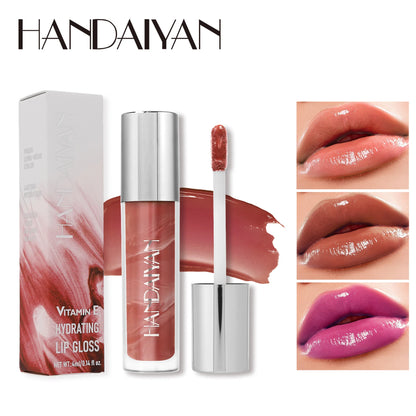 Handaiyan Lip Gloss Sexy Plump Glitter Crystal Lipstick Liquid Waterproof Moisturize Oil Lipgloss Makeup