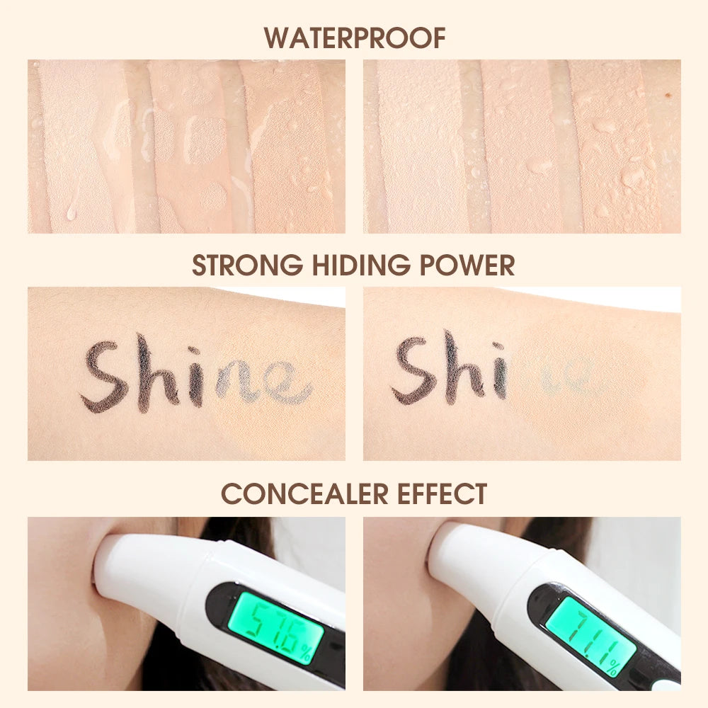 O.TWO.O Air Cushion BB Cream Colors Fuller Coverage Waterproof Long-lasting Concealer Cushion Compact Face Makeup