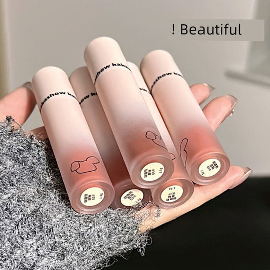 Beauty Matte Finish Non-Fading Plain Face Niche Style Lip Lacquer