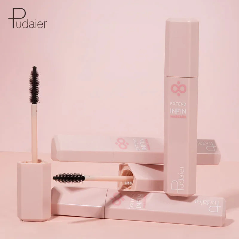 Pudaier Full Fling 24-Hour/Waterproof Black Mascara Defining Waterproof Non-smudge Eyelash Primer Lashes Long Thick Curly Makeup