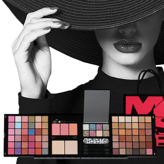 Multi-function Makeup Kit Full Set Box Eye shadow Powder Blush Lips Makeup for Women Beginner Travel Portable Palette