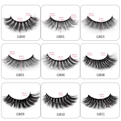 YSDO 5 Pairs Mink Eyelashes Natural Long 3d Mink Lashes Hand Made False Eyelashes Makeup Dramatic Soft Fake Lashes Faux Cils