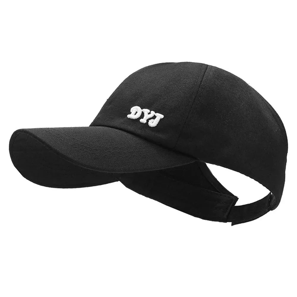 Summer Sun Protection Baseball Cap Women Fashion Wide Brim Sun Hat Empty Top Adjustable Sunscreen Hat Outdoor Travel Cap Running
