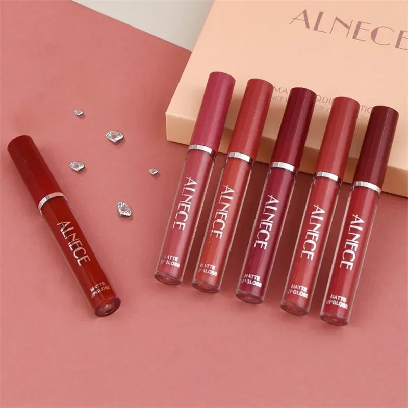 Combination Lipstick Set Makeup for Women Waterproof Long Lasting Cosmetics Matte Velvet Nude Color Lipstick Makeup Gift Box