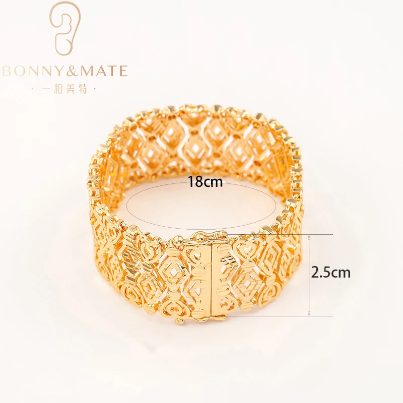 High Quality Woman For Bracelet Luxury Bracelet Fashion Customized 18K Gold Plated Cuban Chain Fashion Jewelry