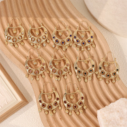 Fashion Golden Drop Earrings for Women Fashion Hedgehog Shape Banquet Jewelry French Hook Dangle Earring Drop