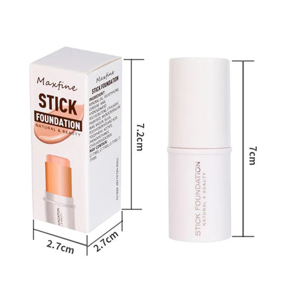 Maxfine Foundation Stick Natural Lasting Waterproof Fashion Multi-functional Concealer Foundation Make-up for All Skin Types