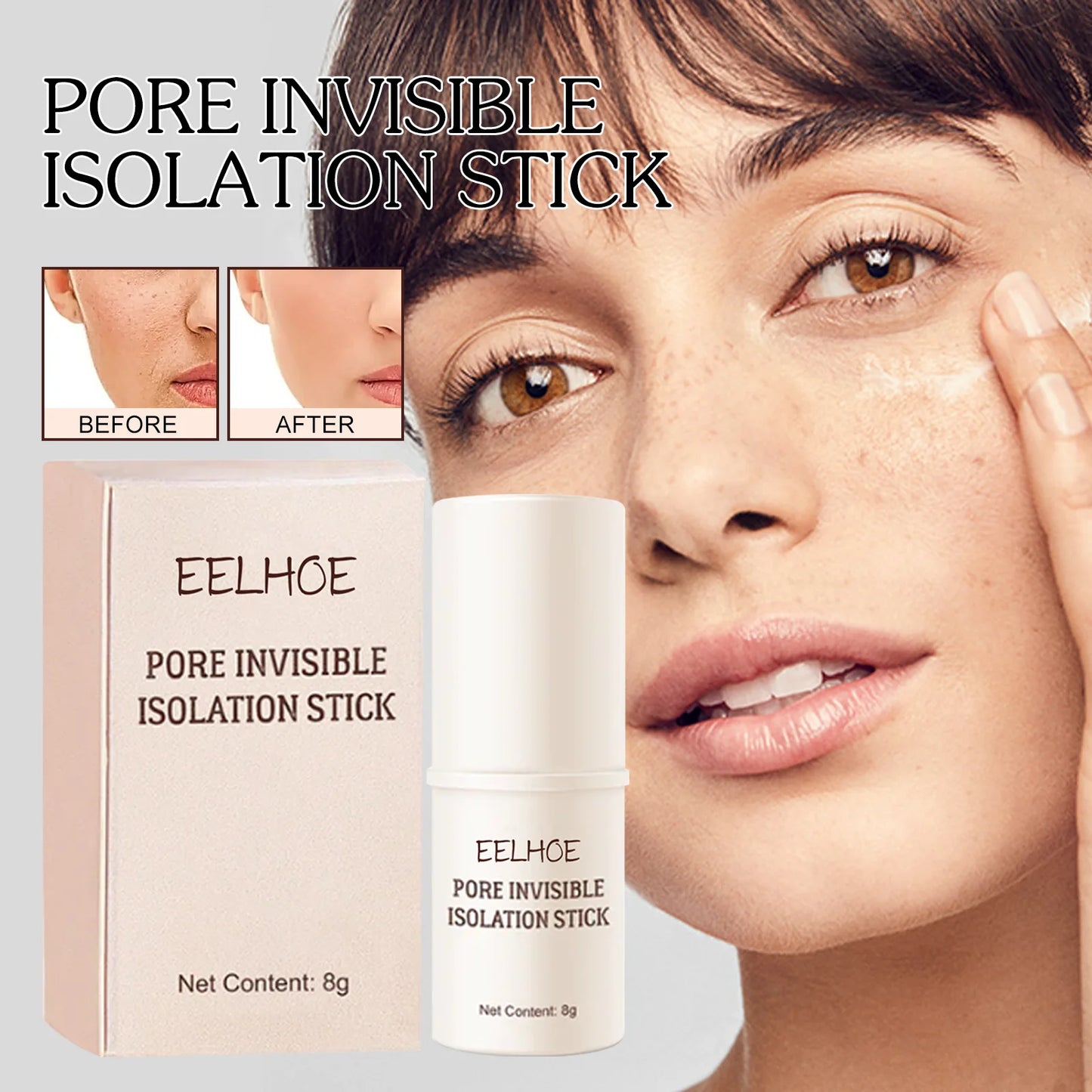 Invisible Pore Stick  Skin Tone Even Moisturizing Face Base Makeup Oil-control Smooth Waterproof Matte Invisible Pore Concealer