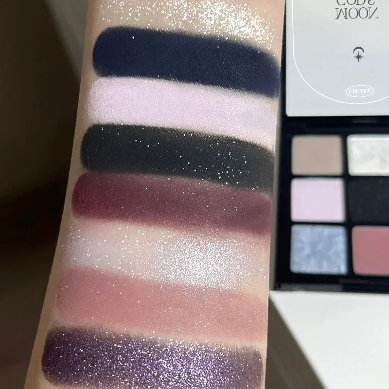 9 Colors Matte Shimmer eyeshadow Palette glitter pigments New Beauty Charming Pearly Gothic Smoky Eye shadow Makeup