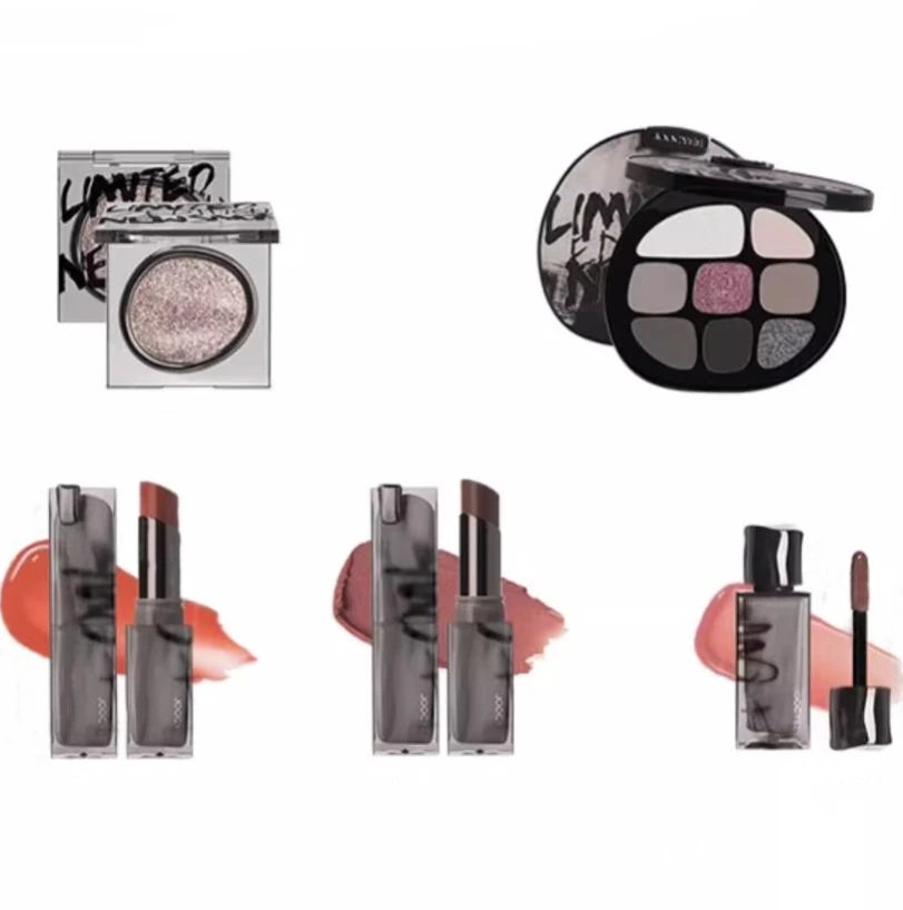 Joocyee New Smoky Collection Lipsticks Eyeshadows and Lipglosses Multi-Color Eye Shadow Palette Matte Shimmer Makeup