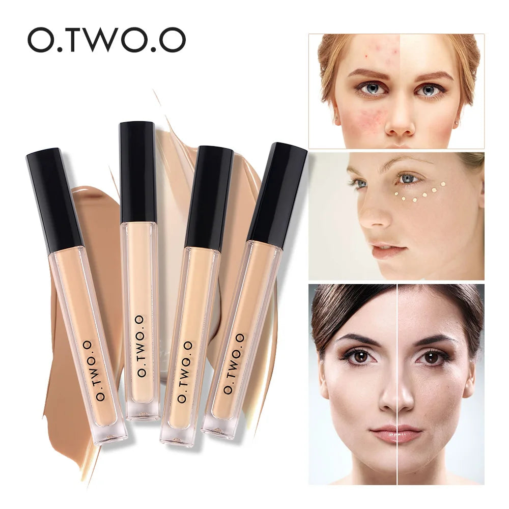 O.TWO.O Liquid Concealer Face Contour Full Coverage Eye Base Dark Circles Blemish Professional Makeup