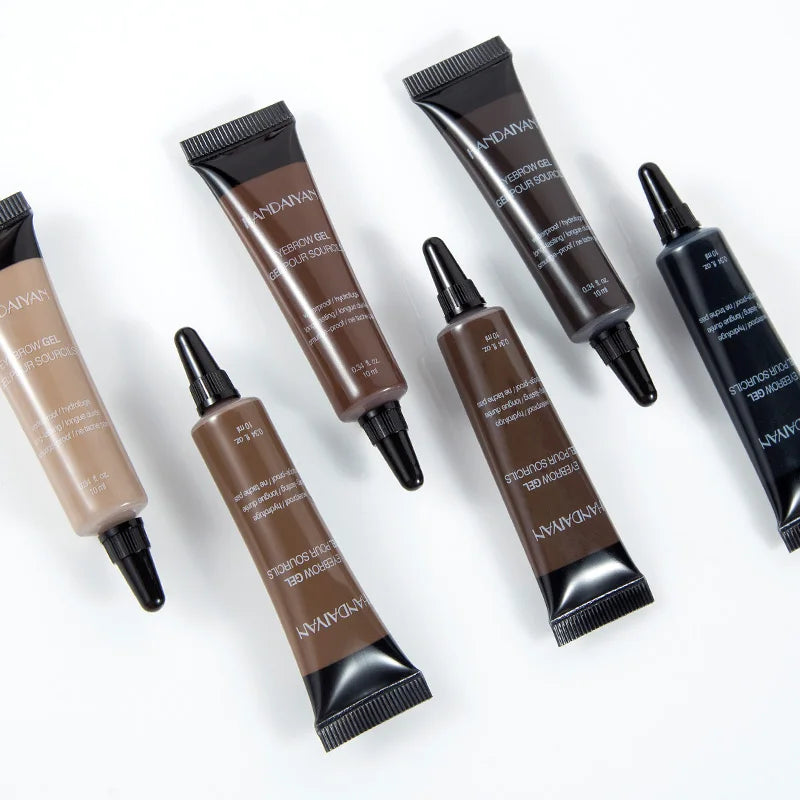 Handaiyan 10ML Long-Lasting Eyebrow Cream Enhancers Waterproof Natural Eye Brow Tinted Liquid Gel Cream Brow Makeup Cosmetics 6 Colors