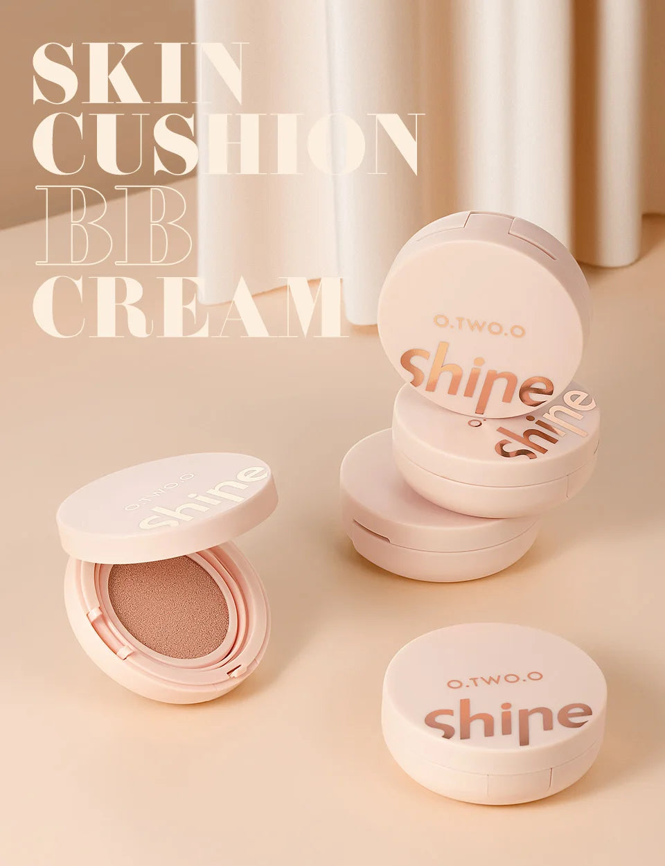 O.TWO.O Air Cushion BB Cream Colors Fuller Coverage Waterproof Long-lasting Concealer Cushion Compact Face Makeup