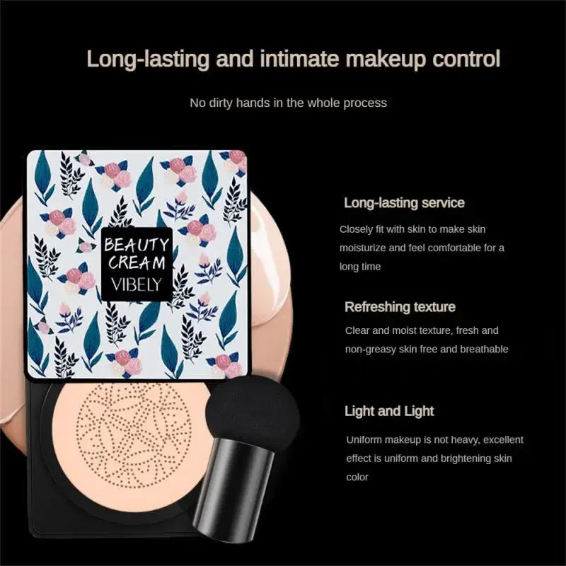 Mushroom Head Air Cushion CC Cream Foundation Waterproof Facial Cosmetics Bright Make-up Women's Base Makeup Korean New