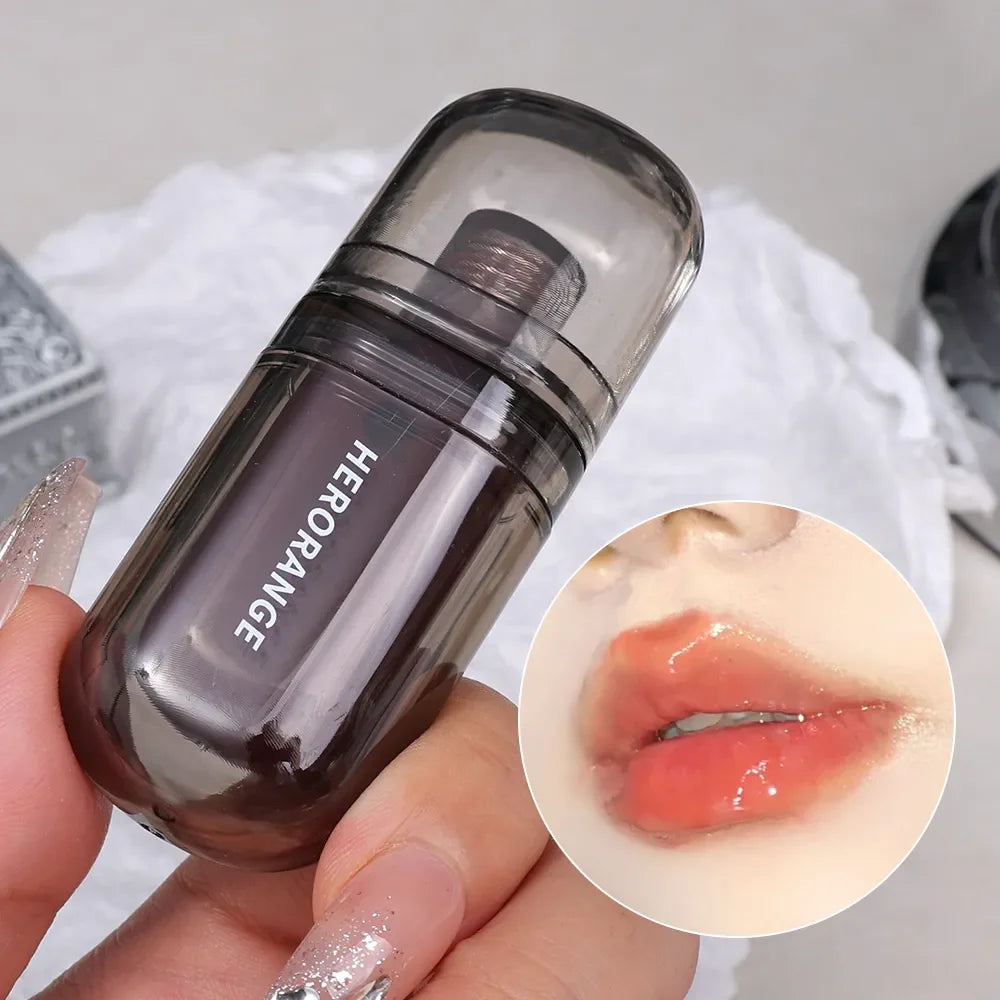 Jelly Moisturizing Liquid Lipstick 6 Color Waterproof Lasting Non-stick Cup Water Glossy Lip Glaze Women Make Up Beauty Cosmetic