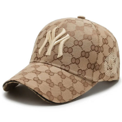 Letter Embroidery Baseball Cap Fashion Men's and Women's Travel Curved Brim Duck Tongue Outdoor Leisure Sunshade Hat Ball Caps