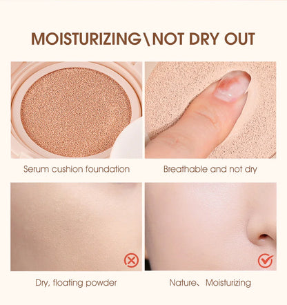 O.TWO.O Air Cushion BB Cream Colors Fuller Coverage Waterproof Long-lasting Concealer Cushion Compact Face Makeup