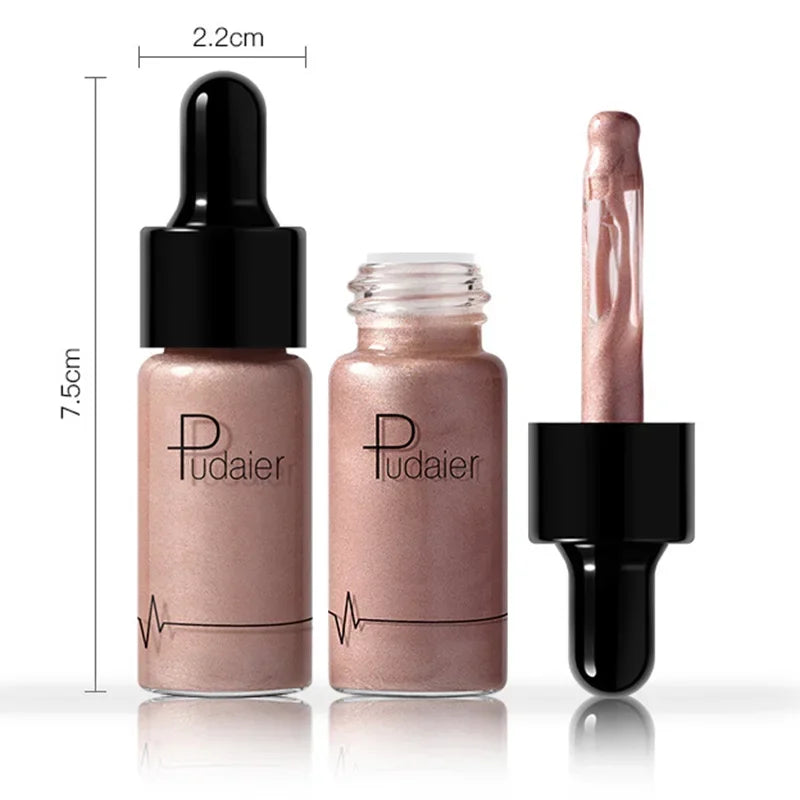 Pudaier Smooth Brighten Highlighter Concealer Shimmer Face Liquid Highlighter Cream