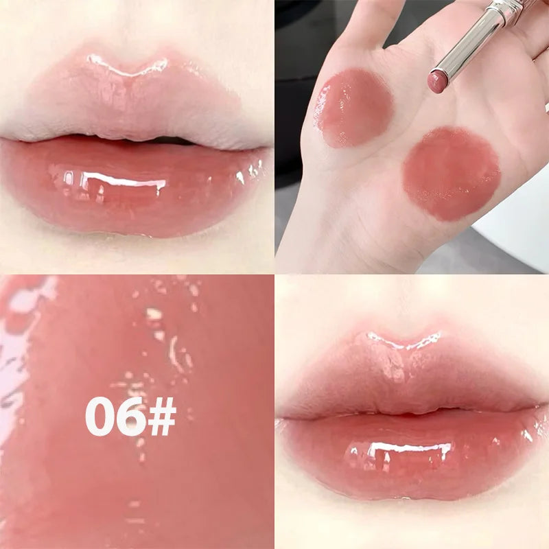 Moisturizing lipstick, mirror lip glaze, clear hold, non-stick lip gloss