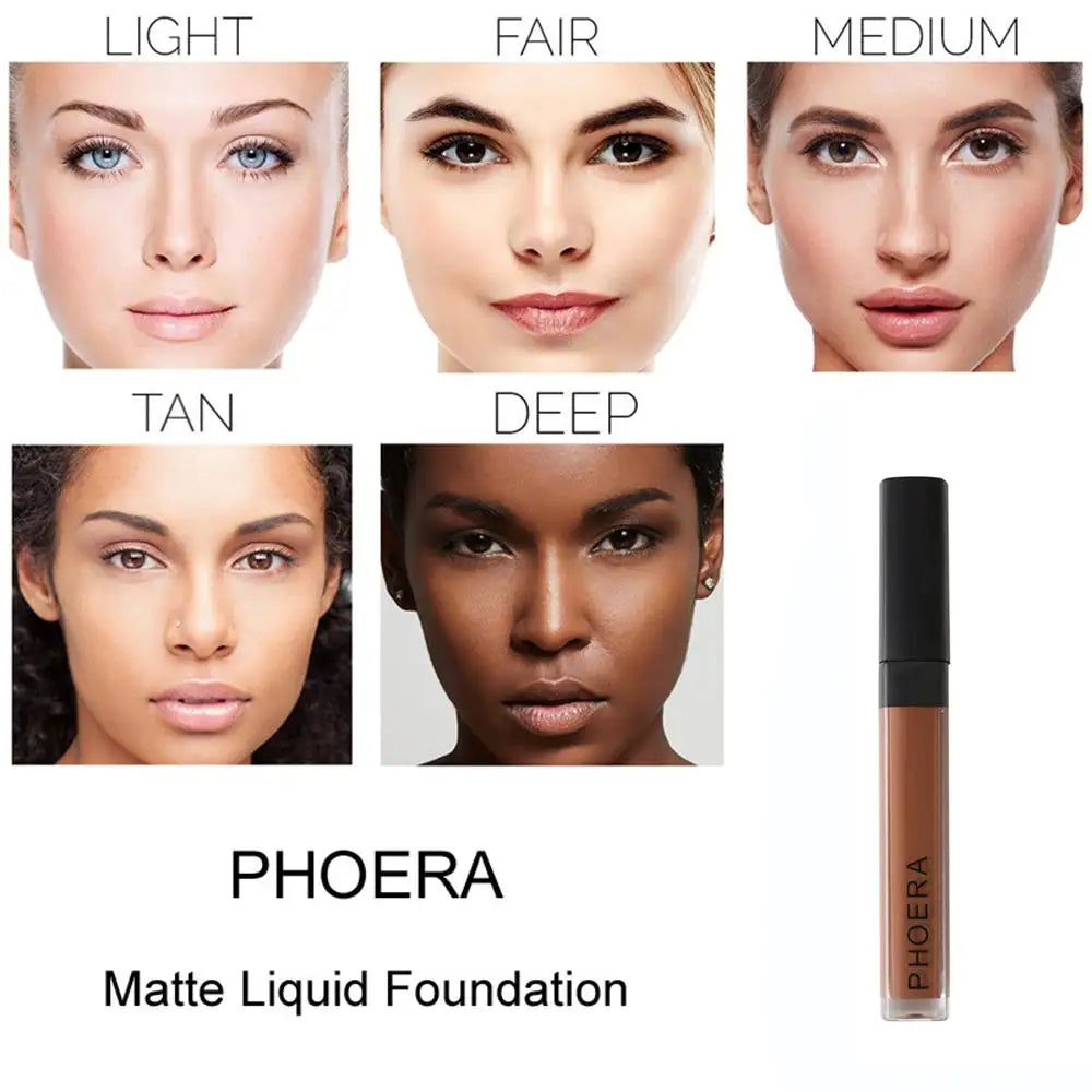 PHOERA Concealer Liquid Foundation Moisturizing Long Lasting Modify Face Contouring Stick Professional Cosmetics