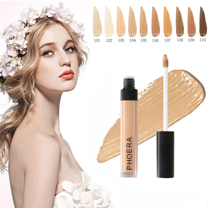 PHOERA Concealer Liquid Foundation Moisturizing Long Lasting Modify Face Contouring Stick Professional Cosmetics