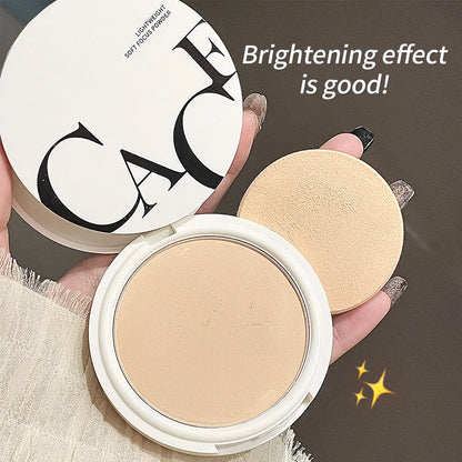 CACE Face Setting Powder Cushion Compact Powder Oil-Control  Matte Colors  Smooth Finish Concealer Makeup Pressed Powder