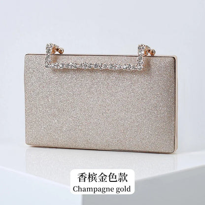 Diamond Party Evening Clutch Bags Small Luxury Cross Body Purses Bride Wedding Wallet With Chain Dinner Handbags For Women