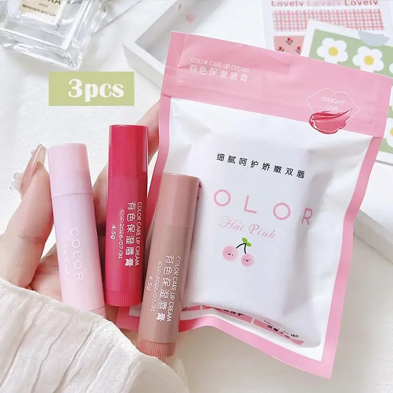 Lip Balm Moisturizing Anti-dry Lip Balm Anti-cracking Lipstick Colored Lip Tint Easy To Carry Makeup Lip Care Cosmetics