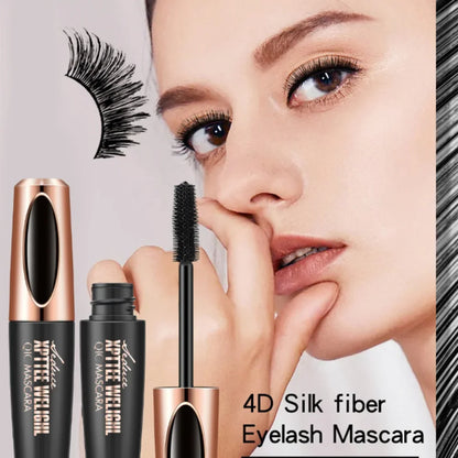 4D Silk Fiber Lash Mascara Eyelash Extension Thick Curling Non-smudge Waterproof Natural Lengthening Lasting Cosmetics Makeup