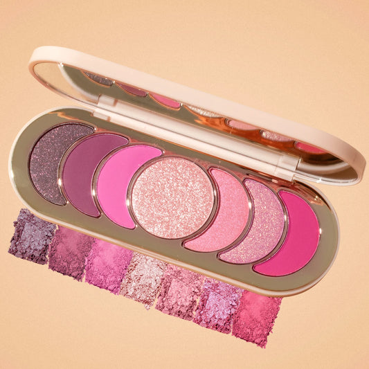 Heci Beauty Ultra-Luxe Talc-Free Pink Romantic Eye shadow  Stunning Shimmer Eye shadow Palette High Quality Makeup