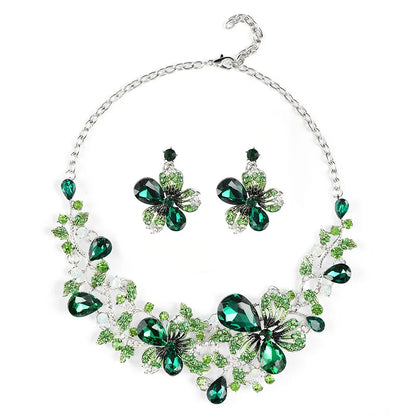 Accessories Retro Necklace Set Women's Luxury Crystal Banquet Dress Accessories