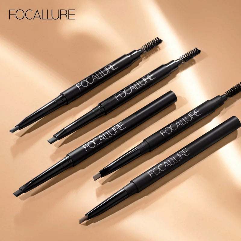 FOCALLURE 3 Colors Eyebrow Pencil Precise Brow Eyeliner Long Lasting Waterproof Blonde Brown Eye Brow Makeup Cosmetics