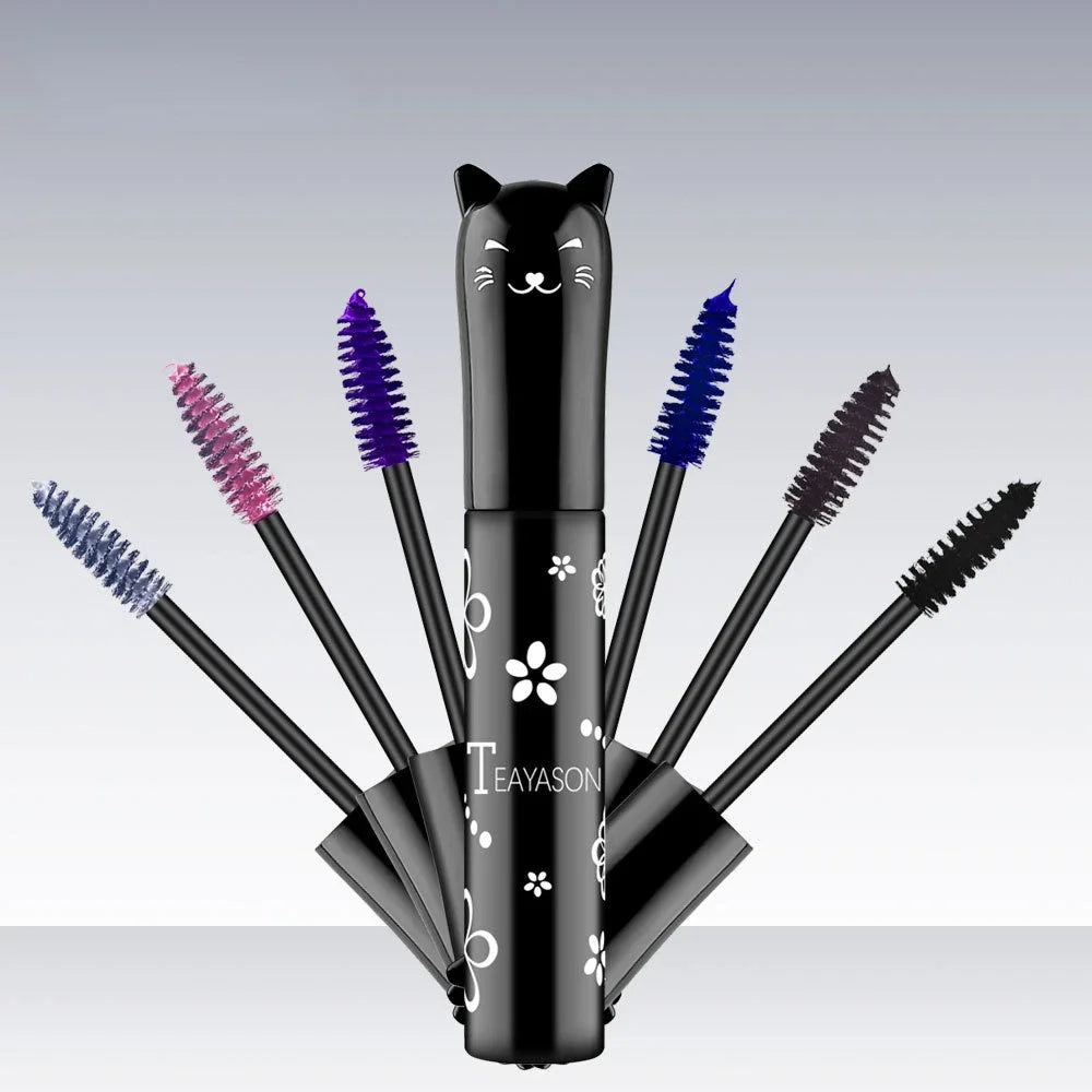 Waterproof Fast Dry Mascara Curls Extension Non-smudge Mascara Blue Pink Purple Black White Coffee Ink Mascara