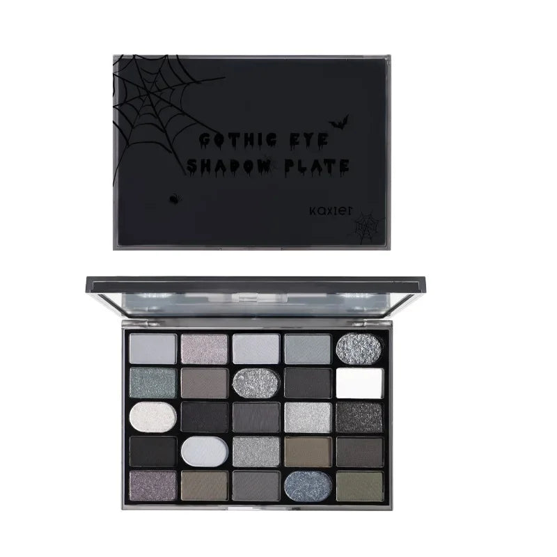 Dark Gothic Eye Shadow Palette Pearlescent Matte Fine Sparkle Strobes Punk Profound Three-dimensional Eye Shadow Makeup Cosmetic