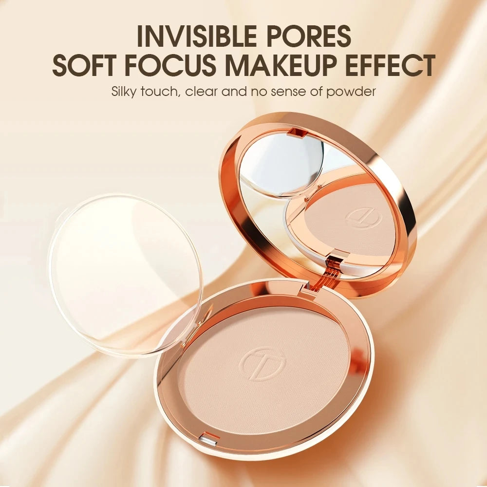 O.TWO.O Face Setting Powder Super Fine Powder Texture Oil-Control 3 Colors Matte Smooth Finish Concealer Makeup Pressed Powder