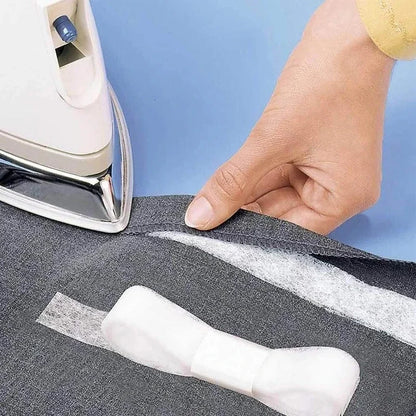 70yards/Roll Double-sided Non-woven Interlining Adhesive Fabric Cloth Iron On Hem Tape Interlining Web