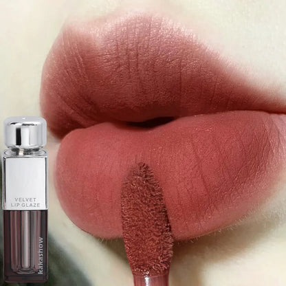 Nude Matte Lip Gloss Waterproof Lasting Non Sticky Liquid Lipstick 6 Colors Red Lip Glaze Sexy Women Lips Makeup Beauty Cosmetic