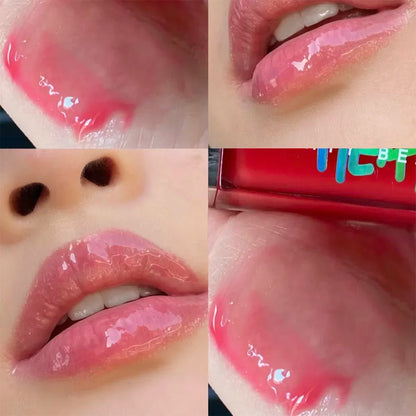 FB Gloss Bomb Cream Color Drip Lip Cream Heat Liquid Lipstick Hydrating Plumping Long Lasting Lip Gloss Lip Makeup for Women 9ml