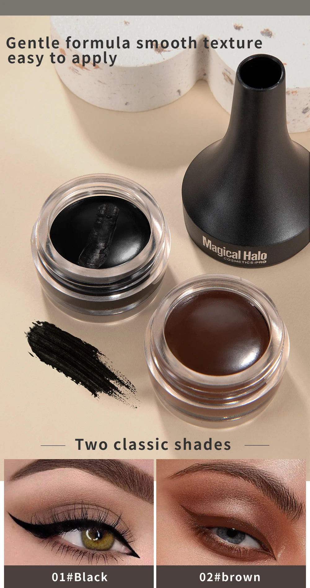 Eyebrow Cream Enhancers Waterproof Long-lasting Air-cushion Dye Brows Gel Tinted Makeup Eyebrow Pomade