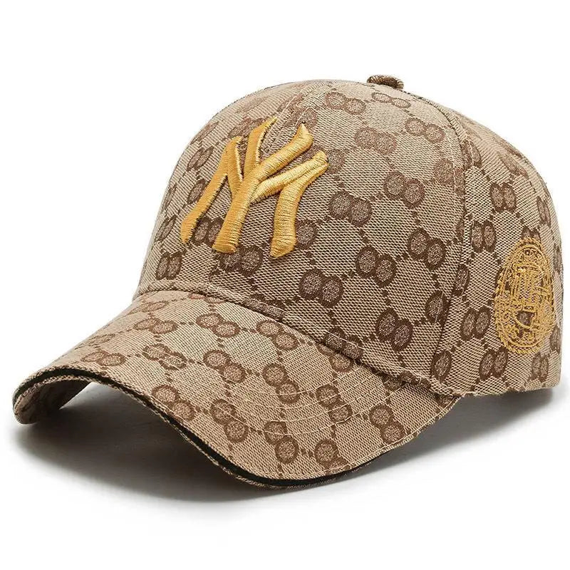 Letter Embroidery Baseball Cap Fashion Men's and Women's Travel Curved Brim Duck Tongue Outdoor Leisure Sunshade Hat Ball Caps